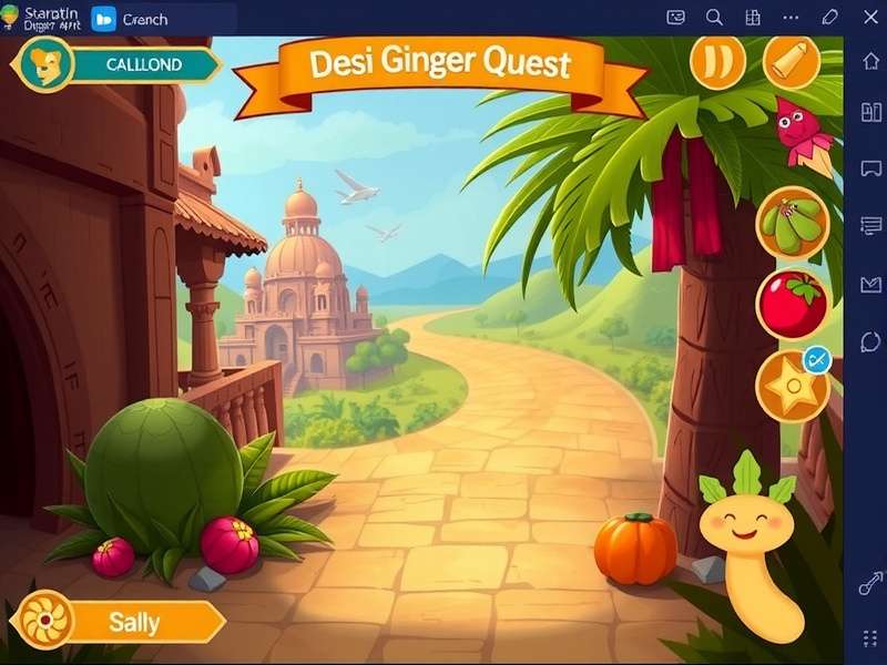 Desi Ginger Quest Game Screenshot